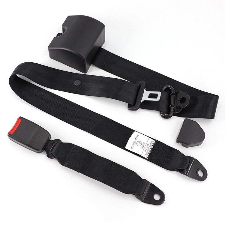 Automatic retraction car 3 point black safety seat belt for school bus 