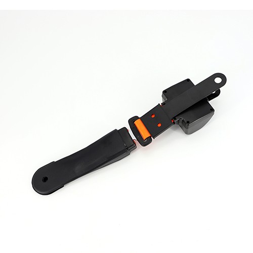 Automatic telescopic 2 point sheathed seat belt assembly 