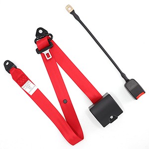 ELR automatic 3 point red seat belt 